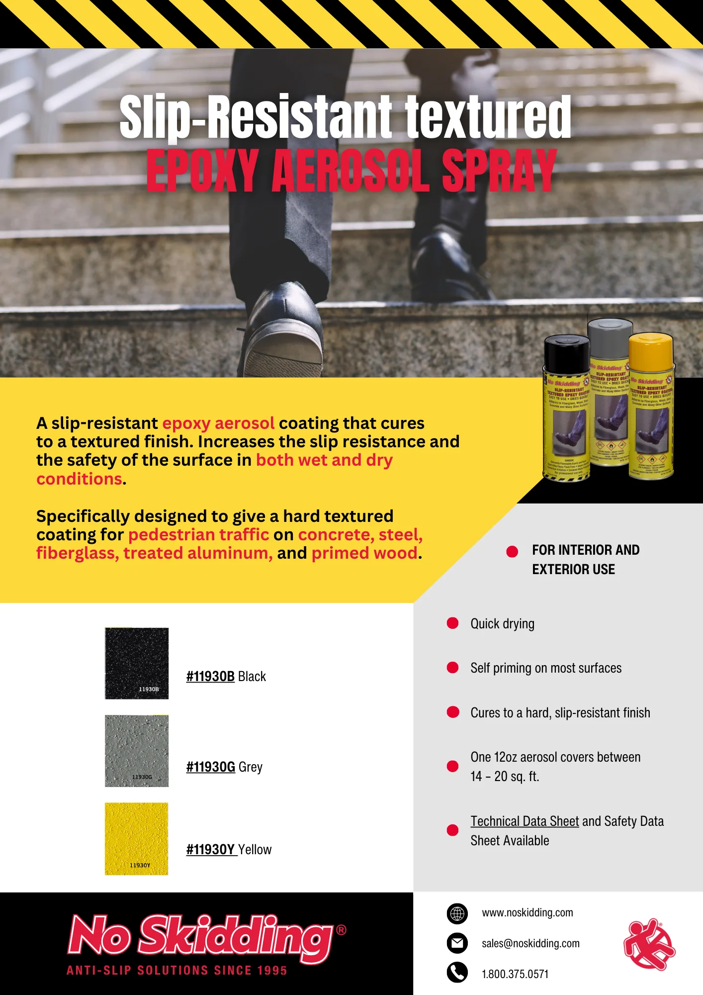 Slip-Resistant Textured Epoxy Aerosol Spray #11930 (2 Pack)